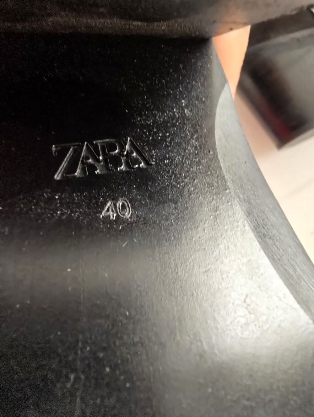 Zara Pointed Toe Leather Cowboy Bootie Size 9 - Picture 3 of 12